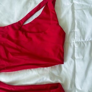Red Cutout One Pieve Swimsuit